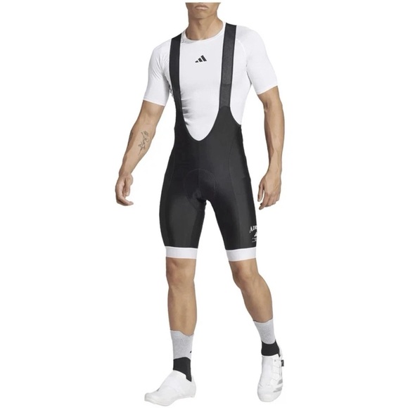 Adidas Men’s Size XL Padded Cycling Bib Shorts Black JG3990